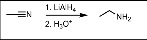 <p>Will turn it into a amine </p>