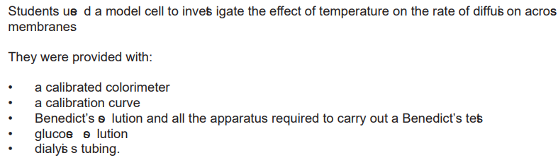 <p>Name two more pieces of apparatus they would need to make sure this is a controlled investigation. (2)</p>
