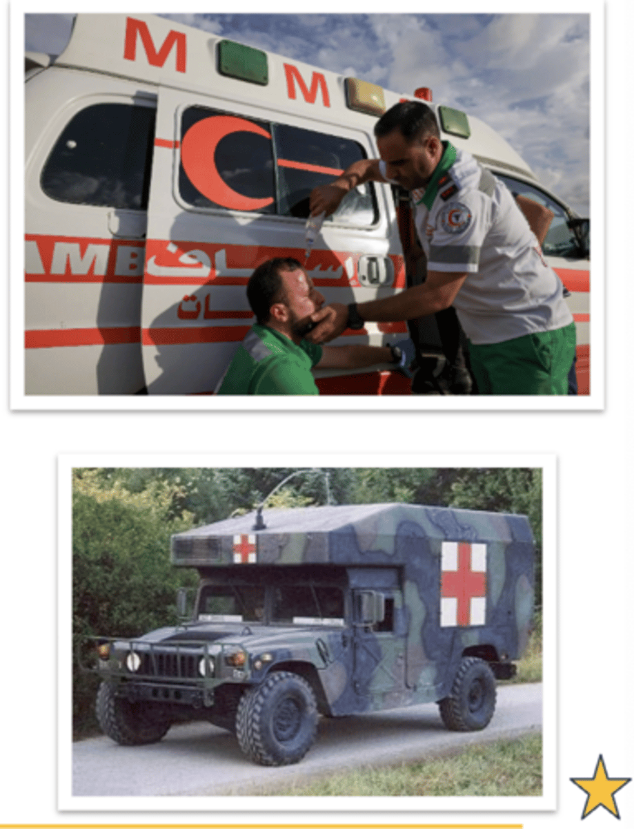 <p>medical personnel, units, establishments, and transports are protected from intentional attack if they are identifiable as such by an enemy in a combat environment </p>