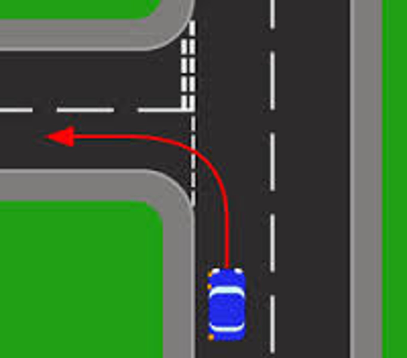 <p>el coche gira ...</p>