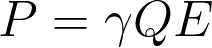 <p>power computed using this formula is in watts</p>