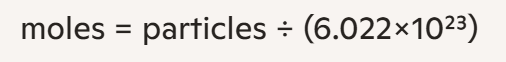 <p>Problem type: Particle <span data-name="left_right_arrow" data-type="emoji">↔</span> mole conversion</p>