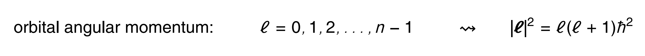 <p>determines the magnitude of angular momentum and therefore speed of rotational motion of electron around nucleus</p><p>goes up to n-1 as limited by E term - can’t rotate too fast (more E than is available)</p>