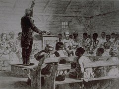 <p>Admonition (advice about what is right or wrong) slavery </p>