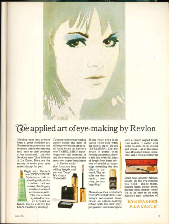 <p>How does this Revlon advert create meaning?</p>