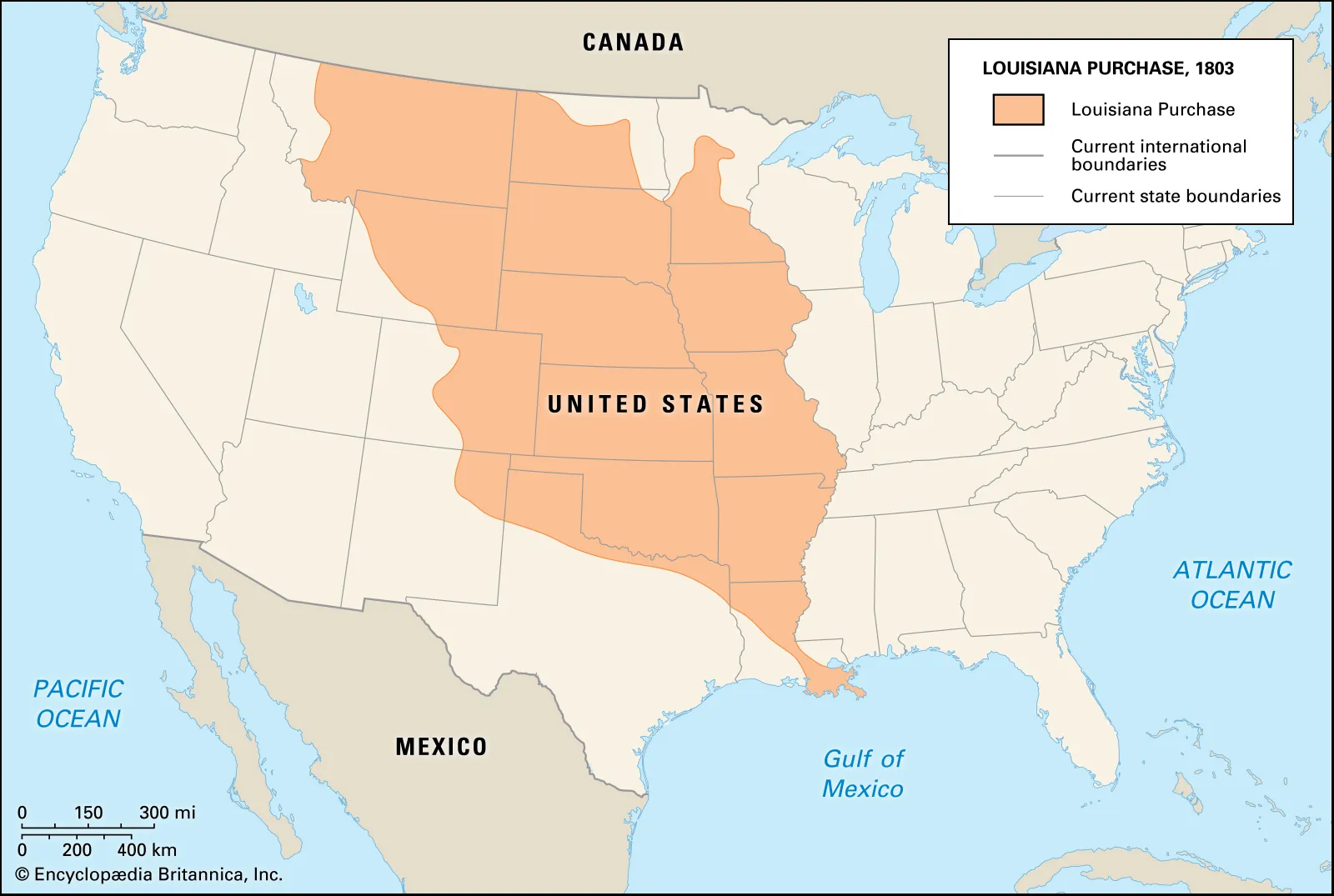 <p>Louisiana Purchase 1803</p>