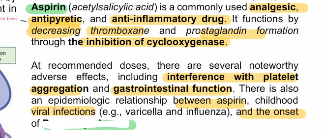 <p><strong><u>Toxicology of therapeutic drugs: Aspirin</u></strong></p>