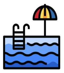 <p>to go to the pool</p>