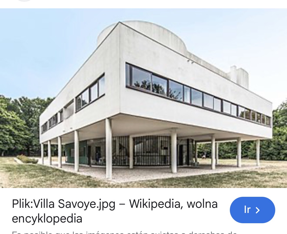 <p>Le corbusie ( villa savoye ) modesnism </p>