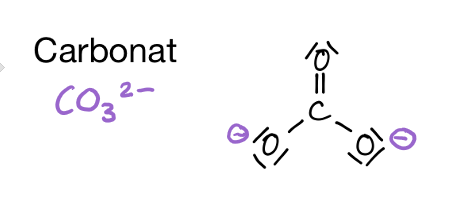 <p>CO<sub>3</sub><sup>2–</sup></p><p>mehratomiges Ion</p>