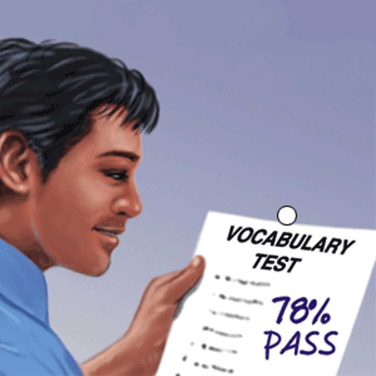 <p>vượt qua bài kiểm tra</p>