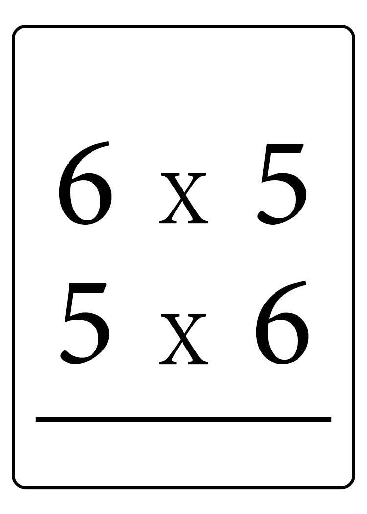 <p>6×5 or 5×6 = ?</p>