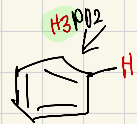 <p>H<sub>3</sub>PO<sub>2</sub> = H</p>