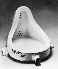 <p>a nonsensical form of mostly visual arts that became popular beginning around 1916 as a response to the horrors of WWI.</p>