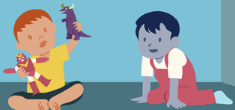 <ul><li><p>Children watch or converse with other children engaged in play activities</p></li><li><p>About half of 2 year olds engage in this type of play</p></li></ul><ul><li><p>More withdrawn behaviour</p></li></ul><p></p>