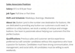 <p>The successful applicant should have open availability.</p>