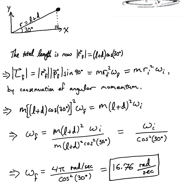 <p>conservation of angular momentum. </p>