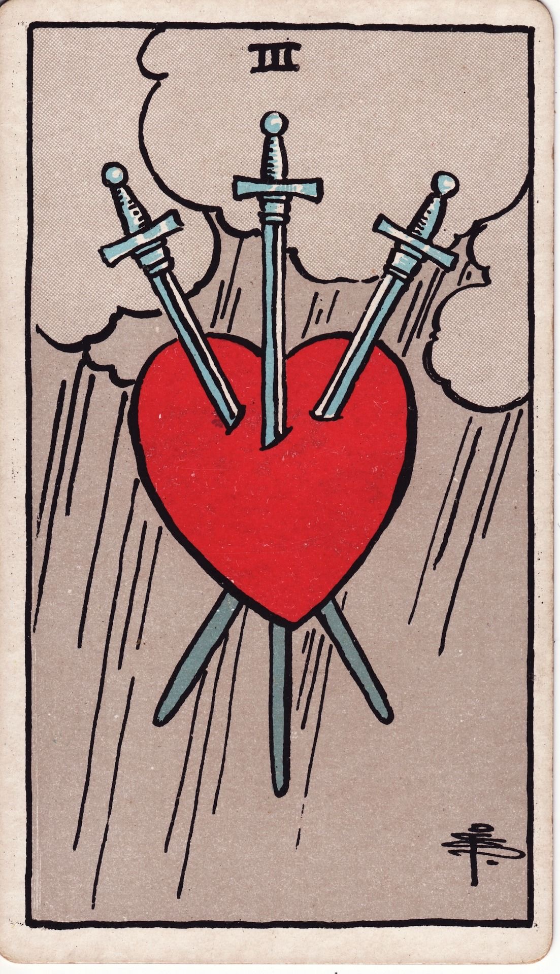 <p>Three of Swords</p>