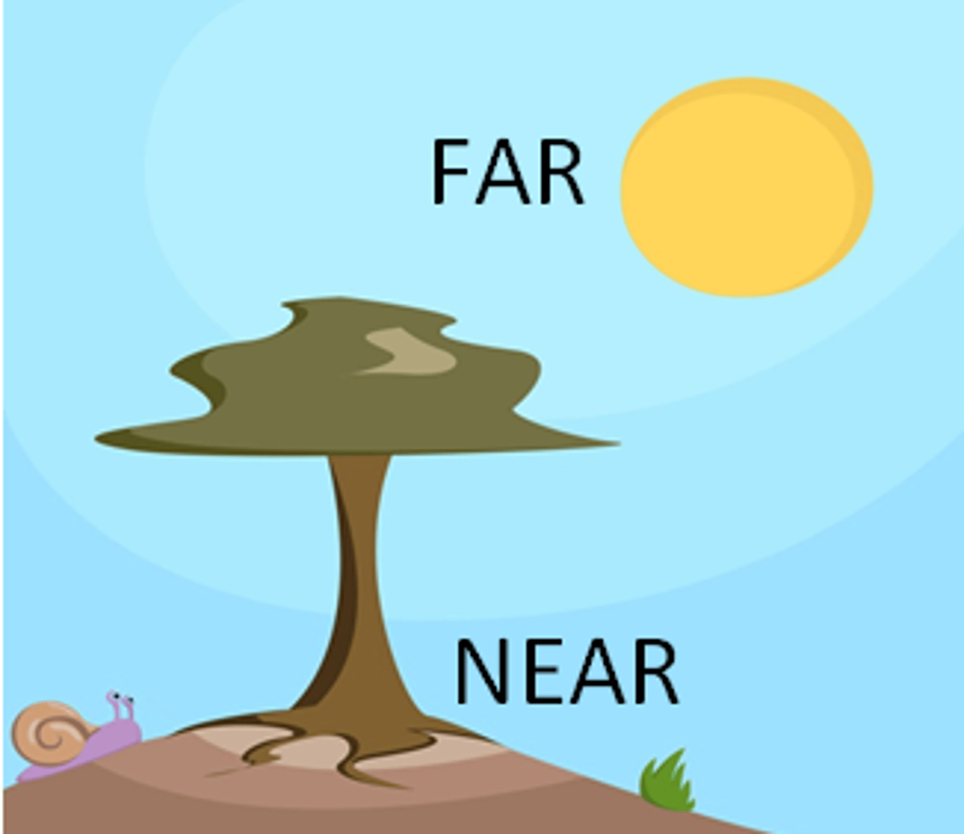 <p>It's near/far</p>