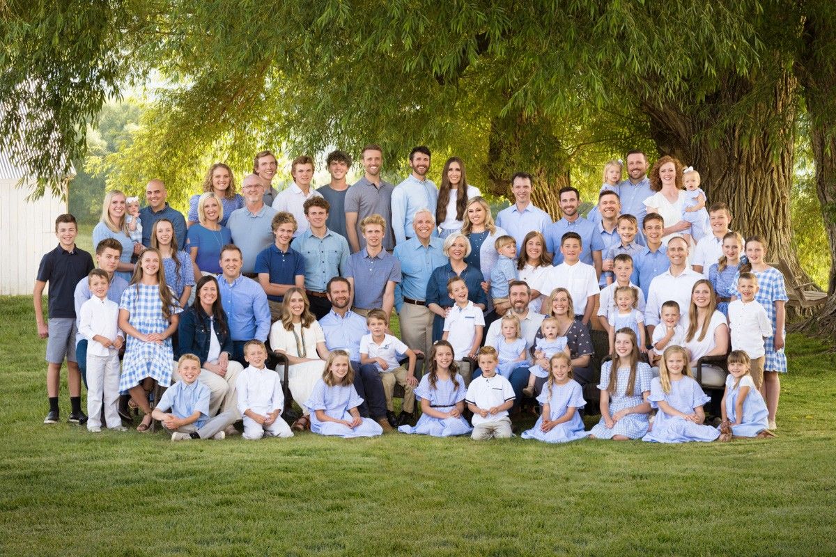 <p>extended family </p><p>( I see my extended family only at weddings.)</p>