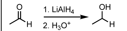 <p>Will turn the aldehyde into a primary alcohol </p>