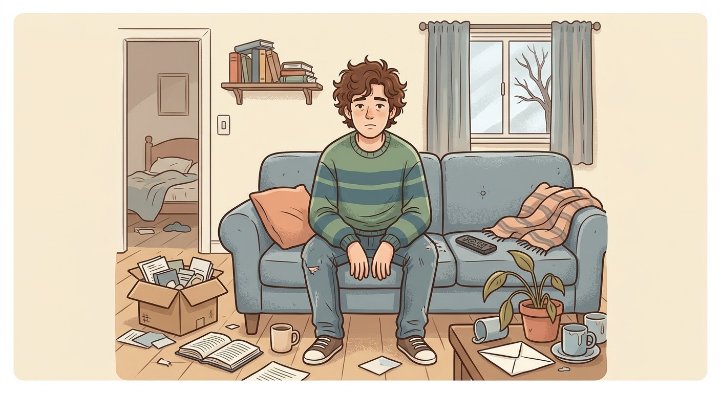 <p>You're in a period where you feel low, unmotivated, emotionally drained, or generally not yourself.</p><p class="has-focus">Example</p><p class="has-focus is-empty">I don't know what's wrong with me lately. I've just been in a funk.</p>