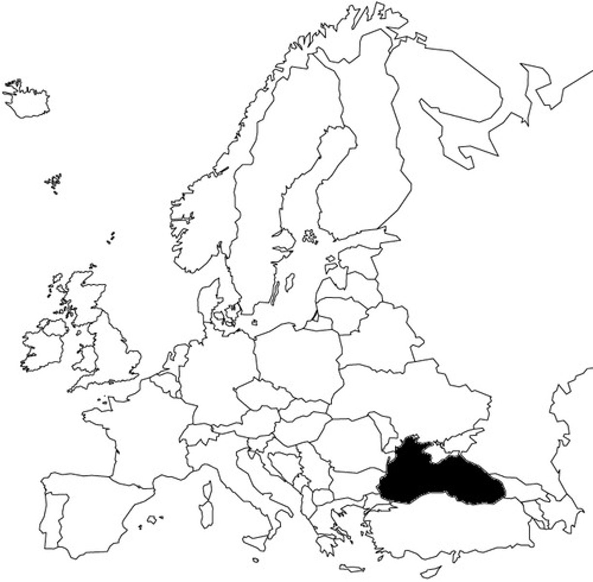 <p>TRANSLATION: Чёрное море</p><p>DEFINITION: An inland sea between southeastern Europe and Asia Minor, connected to the Mediterranean Sea.</p><p>EXAMPLE: A lot of teenagers I know prefer to go to .................. for their summer holidays. Многие подростки, которых я знаю, предпочитают ездить на ЧЁРНОЕ МОРЕ на летних каникулах.</p>