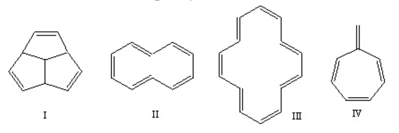 <p>Which one of the following compound is aromatic?</p>