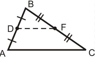 <p>A segment connecting two sides of a triangles at their midpoints</p>