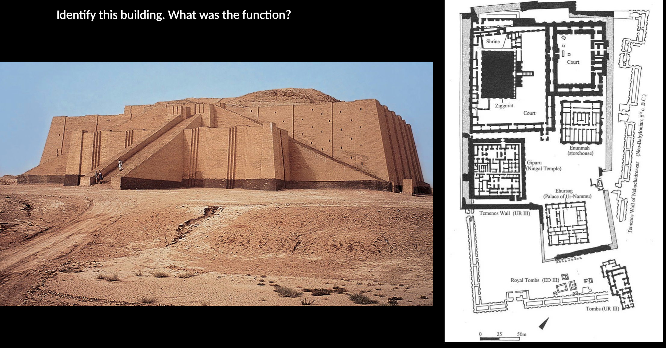 <p>identify function of this Ziggurat </p>