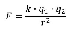 <p>Kahe laetud keha vahel mõjuv elektrijõud F on võrdeline kummagi <span style="line-height: normal;">keha laenguga ja pöördvõrdeline nende vahelise kauguse ruuduga</span></p><p>k on võrdetegur 9×10<span style="line-height: normal;">9 </span>Nm<span style="line-height: normal;">2</span>/C<span style="line-height: normal;">2</span></p>