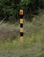 <p>Bumble bee bollard</p>