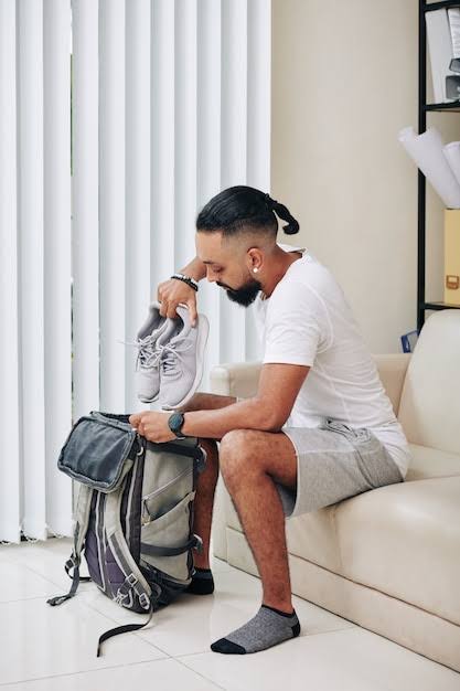 <p>Pack my things into a bag</p>