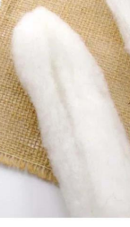 <p>processed from carding prepped wool</p>