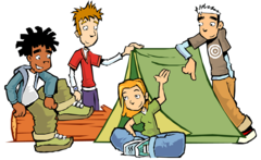 <p>ir de camping</p>