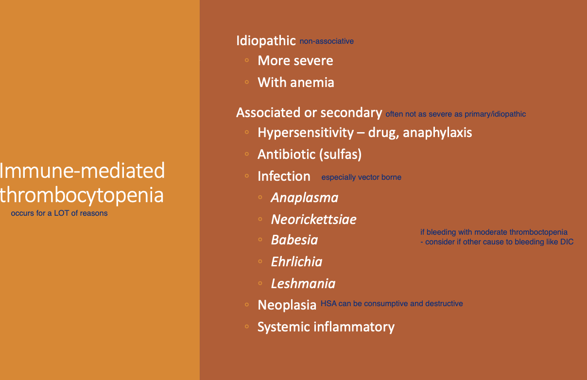 <p>Idiopathic - more severe.</p><p>Associated or secondary.</p>