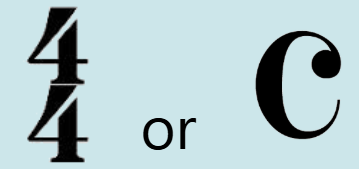<p> means that there are ___ beats in a measure.</p>
