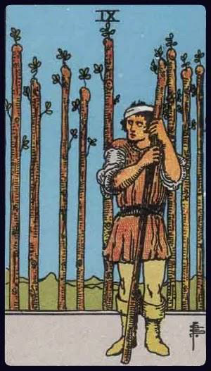 <p>Nine of Wands</p>