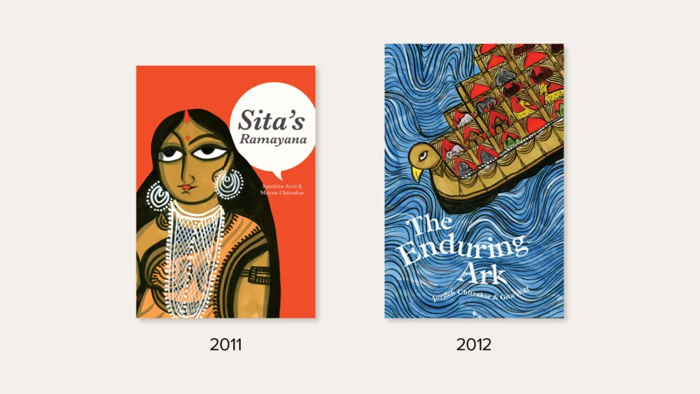 <ul><li><p>Based in Chennai (previously Madras)</p></li><li><p>Gita Wolf - founder, collaborated with folk artists and communities</p></li><li><p>V. Geetha - editorial director, feminist activist, writes on issues related to castes, gender, education, civil rights</p></li><li><p>The Book Building 2012 - office space, gallery, bookstore, residential area for artists, writers and book designers</p></li><li><p>“The Night Life of Trees - made by Gond artists, talks about trees in the aspect of Gond culture and mythology; “The Deep” - made by Mayur and Tushar Vayeda from the Warli community (water as the power that gives life and connects all the Earth’s people together); “Sita’s Ramayana” (women’s perspectives on war)</p></li></ul><p></p>