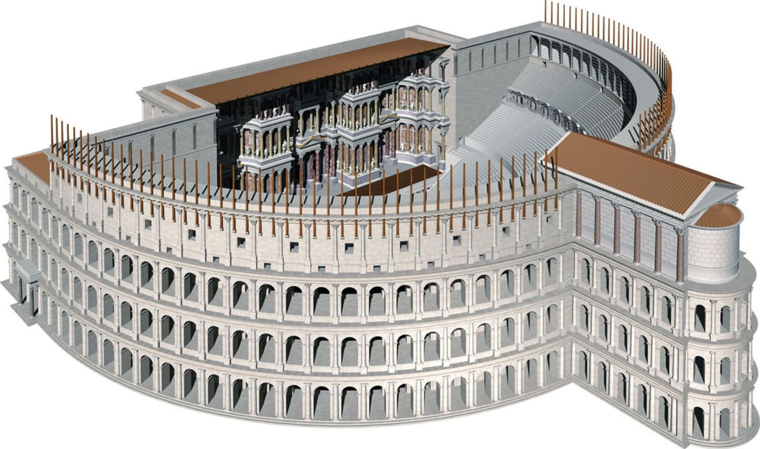 <p><span>The first of a series of huge urban interventions by Rome. After the construction of Pompey’s theatre: every leader created a forum. Julius Caesar and Augustus set a tradition that Pespasian, Domitian, and Trajan followed</span></p>