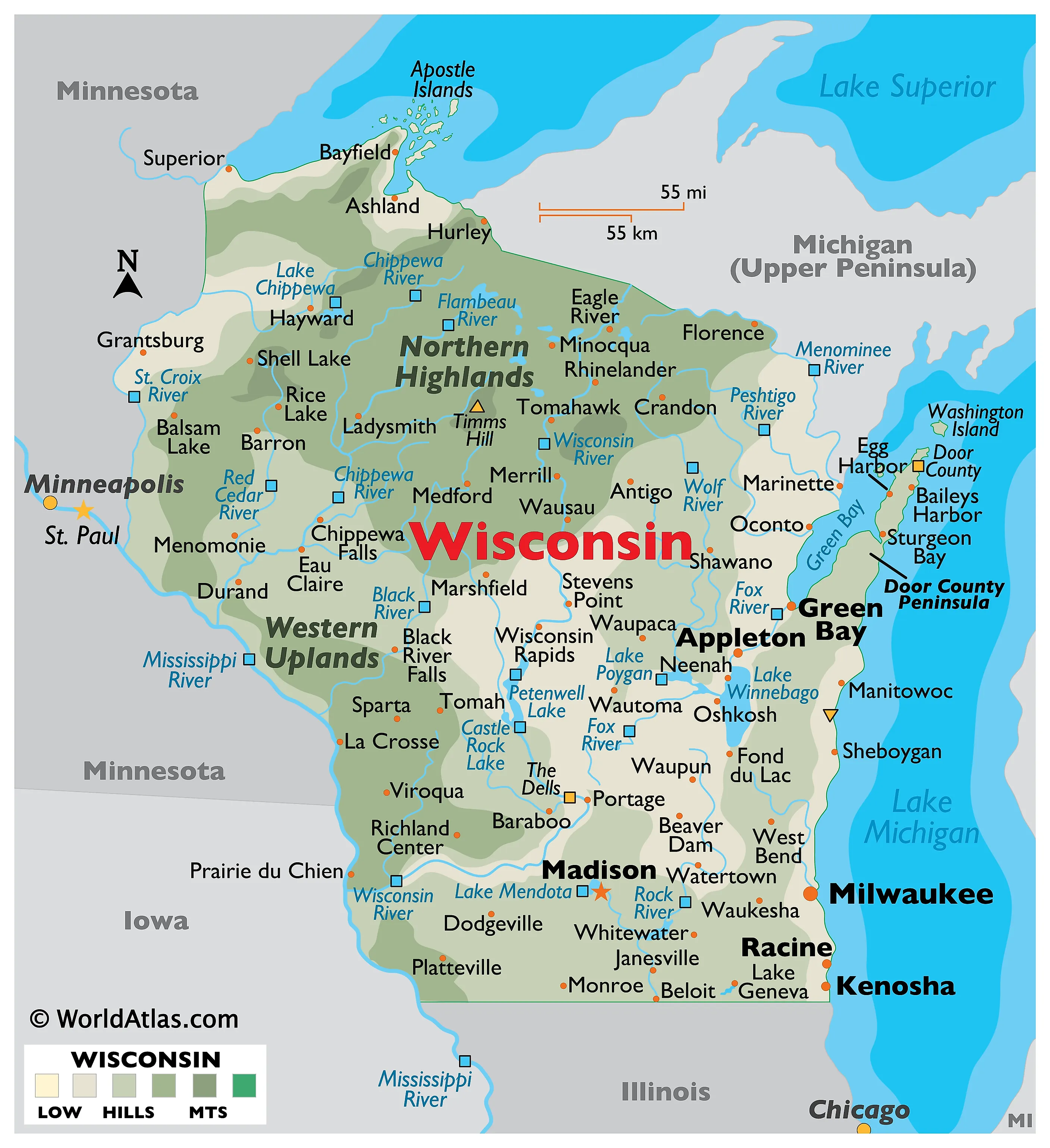 <p>the state (of...)</p>
