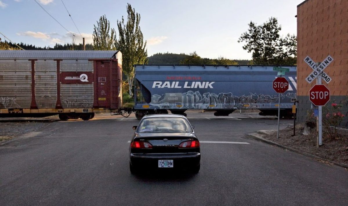 <p>When the crossing devices or person warns you a train is coming, stop at least ___ feet from the nearest track.</p>