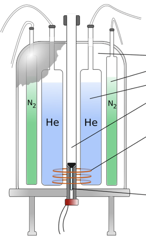 <p>cylindrical cavity inside of an NMR machine where the sample is placed</p>