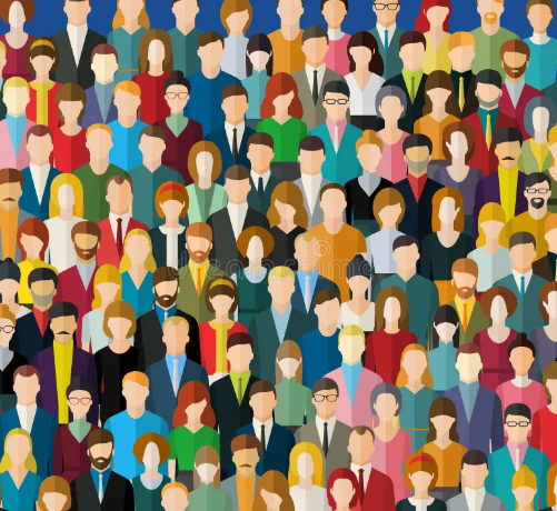 <p>Crowded / Busy (with people)</p>