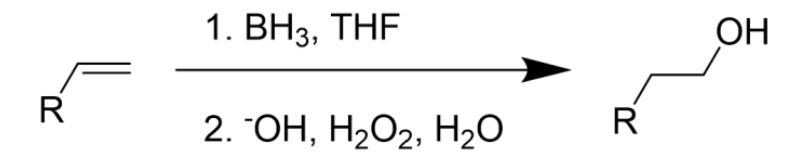 <ul><li><p>Two-Step Addition</p></li><li><p>Concerted Addition, Followed by Oxidation</p></li><li><p>Anti-Markovnikov</p></li><li><p>Syn Addition</p></li></ul><p></p>