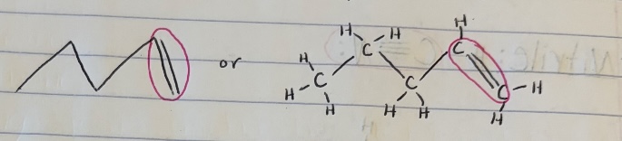 <p>C-C double bond </p>