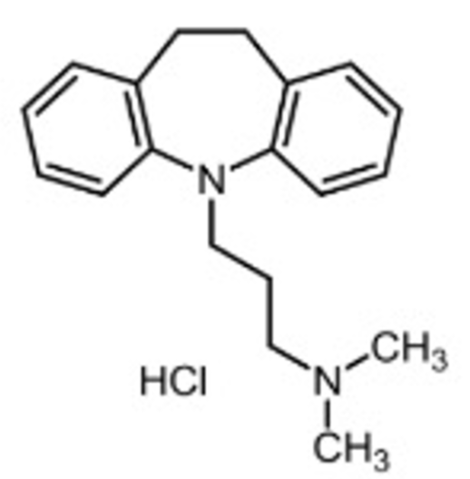 <p>Major depression, management of narcolepsy, nocturnal enuresis in children</p><p>Group: Tricyclic antidepressant</p>