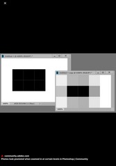 <p>A student enlarges a digital image and notices blocky square artifacts appearing throughout the image. Which issue is MOST likely occurring?</p>