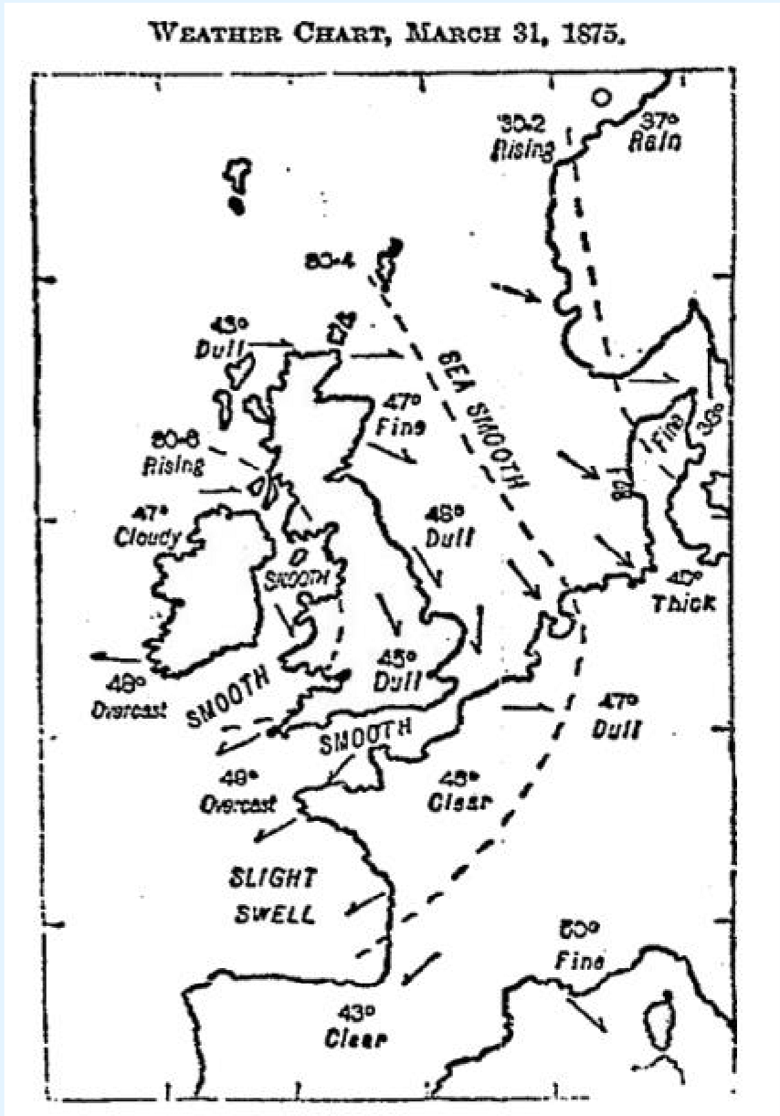 <p>Early weather map</p>