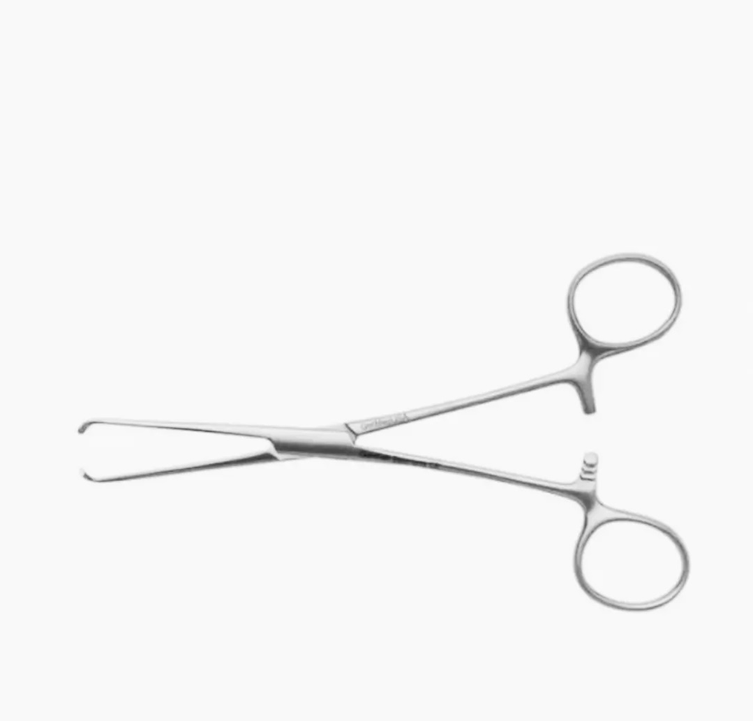 <p>An instrument used to hold or grasp heavy tissue.</p>